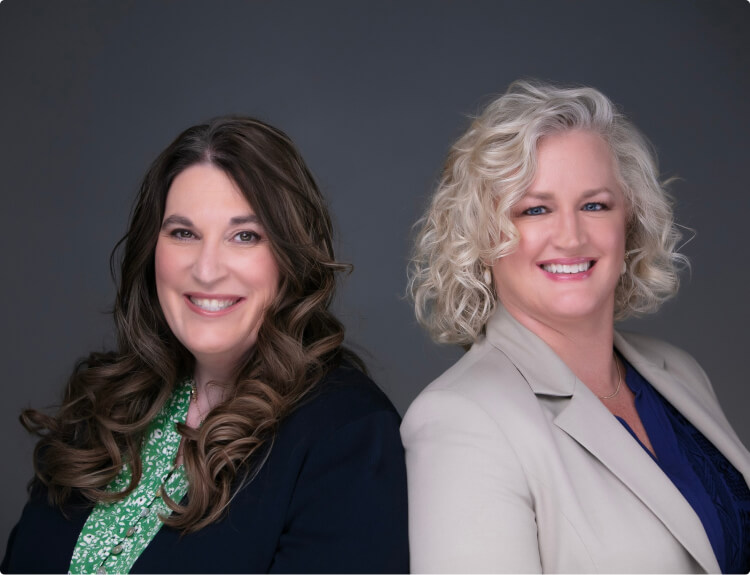 Attorneys Valerie Moore and Amy Vinton